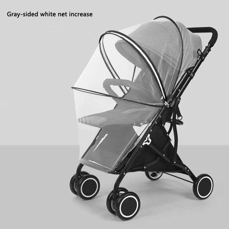 Universal Stroller Mosquito Net Full Cover Infant Sunshade Umbrella Cart Encrypted Mesh Childrens Trolley Protection