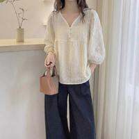 AIYITI | Slimming Loose Summer Short-sleeved V-neck Shirt