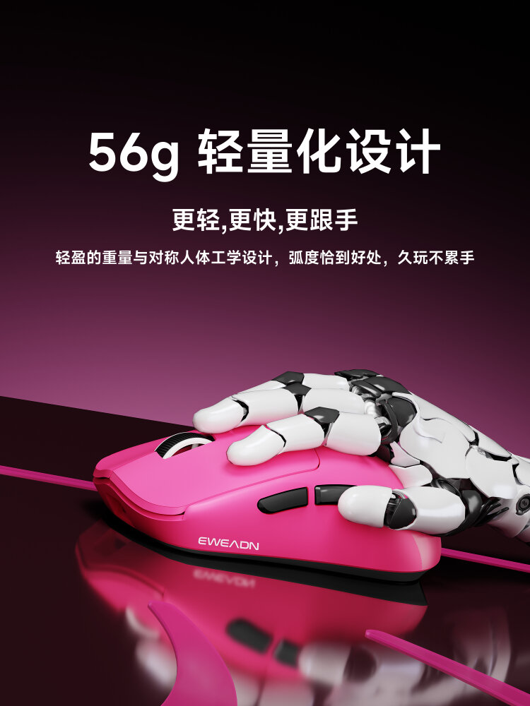 Eweadn X23 Wireless Mouse Office Gaming Lightweight Mobile Computer Macro Three Mode Bluetooth Mouse Optical Resolution 12000dpi. 