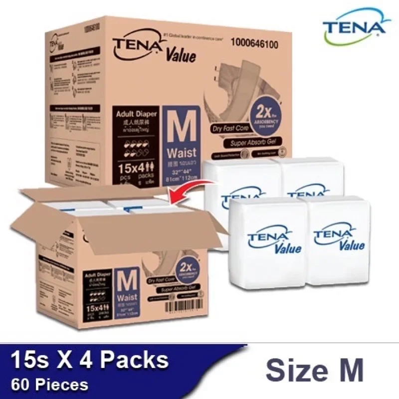 TENA Value Box - M15 / L15 (4 Packs)