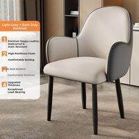 AYIJIE | Italian-style Light Luxury Dining Chair for Home Use Modern and Simple