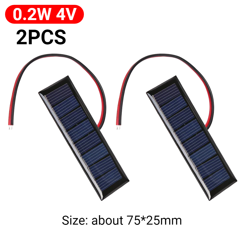 5W 5V/12V 1W 3V Mini Solar Panel Polysilicon Solar Epoxy Panel Module ...