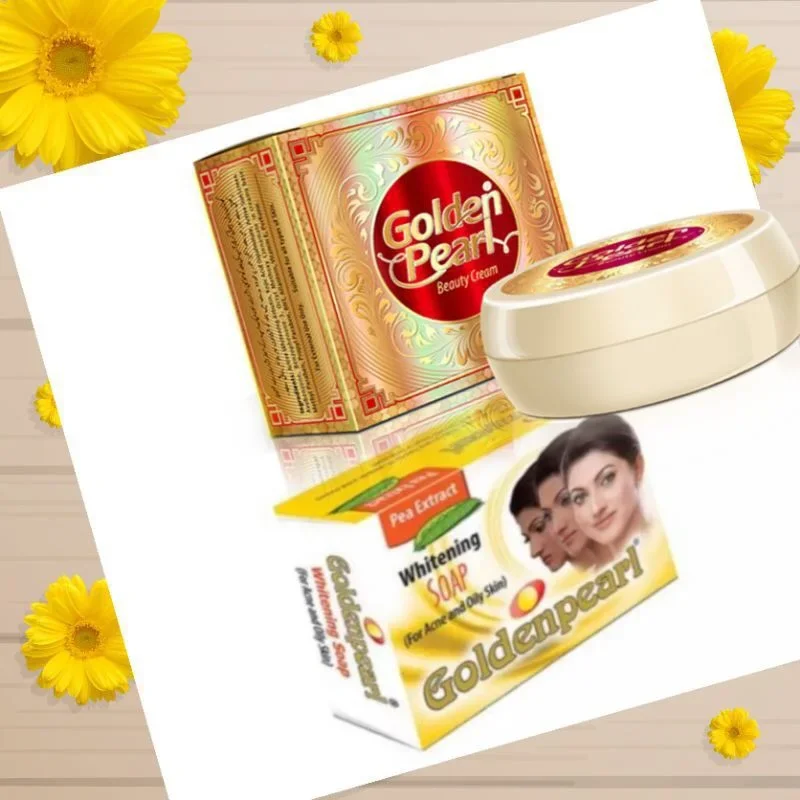 Golden Pearl Whitening Cream + Soap for oily and acne ( Yellow ) 2IN1 Set Original From Pakistan