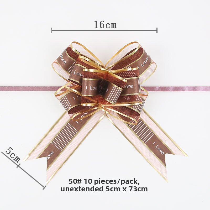 Wedding Car and Room Decor Ribbon Pull Flower Large Size