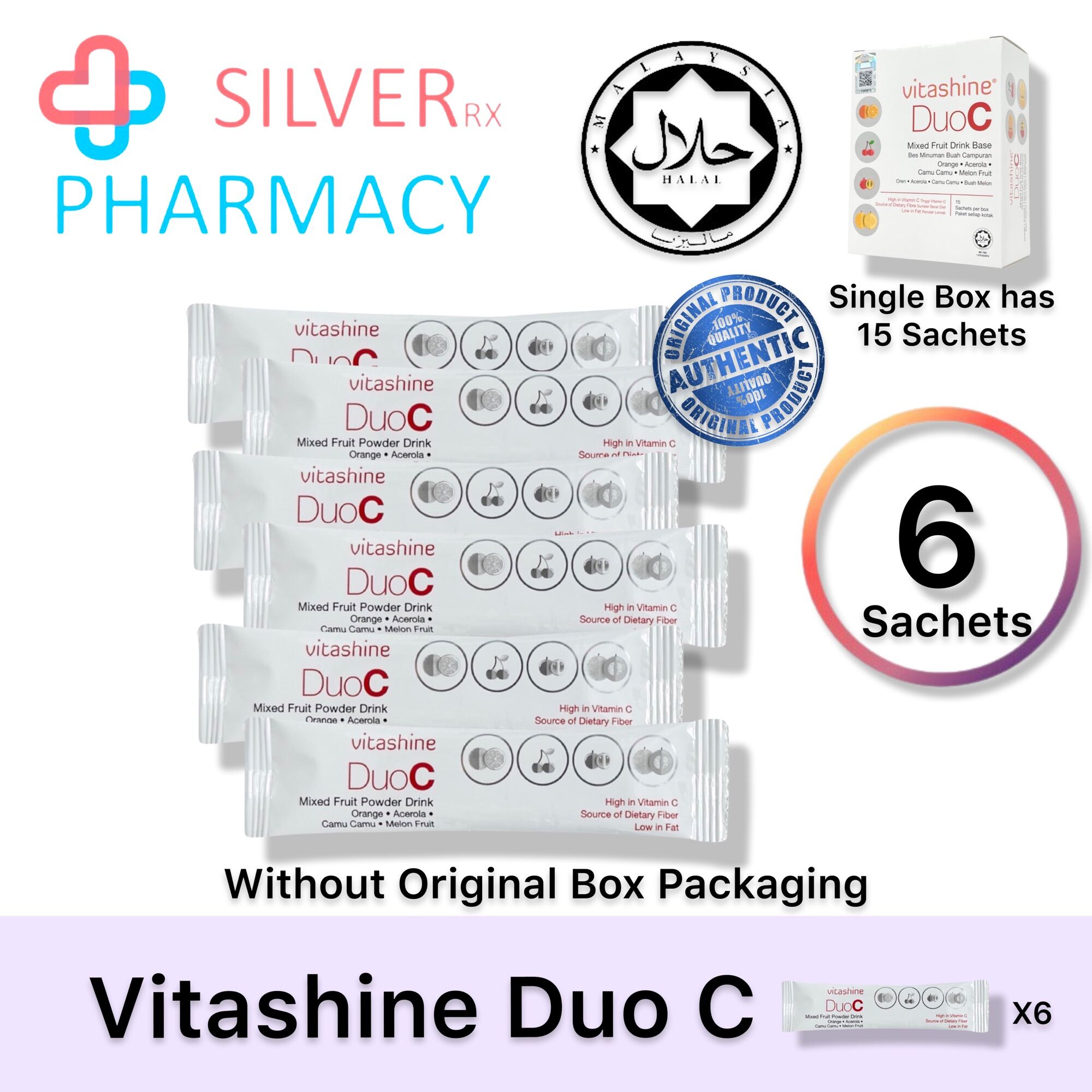 [Exp 20/04/24] Vitashine Duo C Antioxidant Fruit Powder Drink [5g