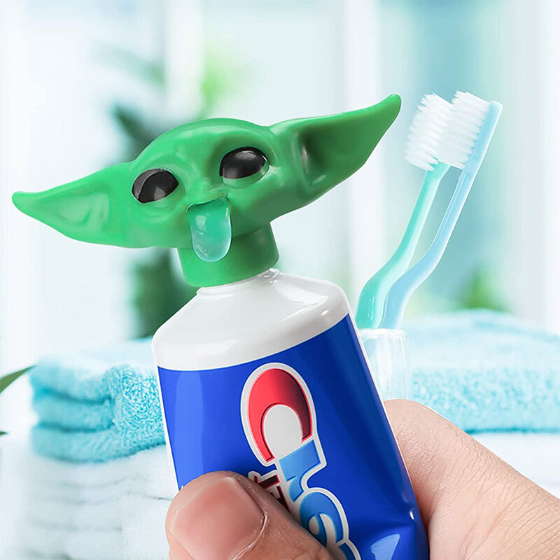 yoda head in toothpaste