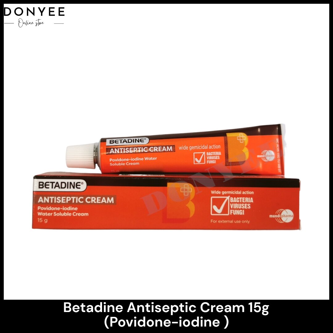 Betadine Antiseptic Cream 15g (Povidone-iodine) | Lazada