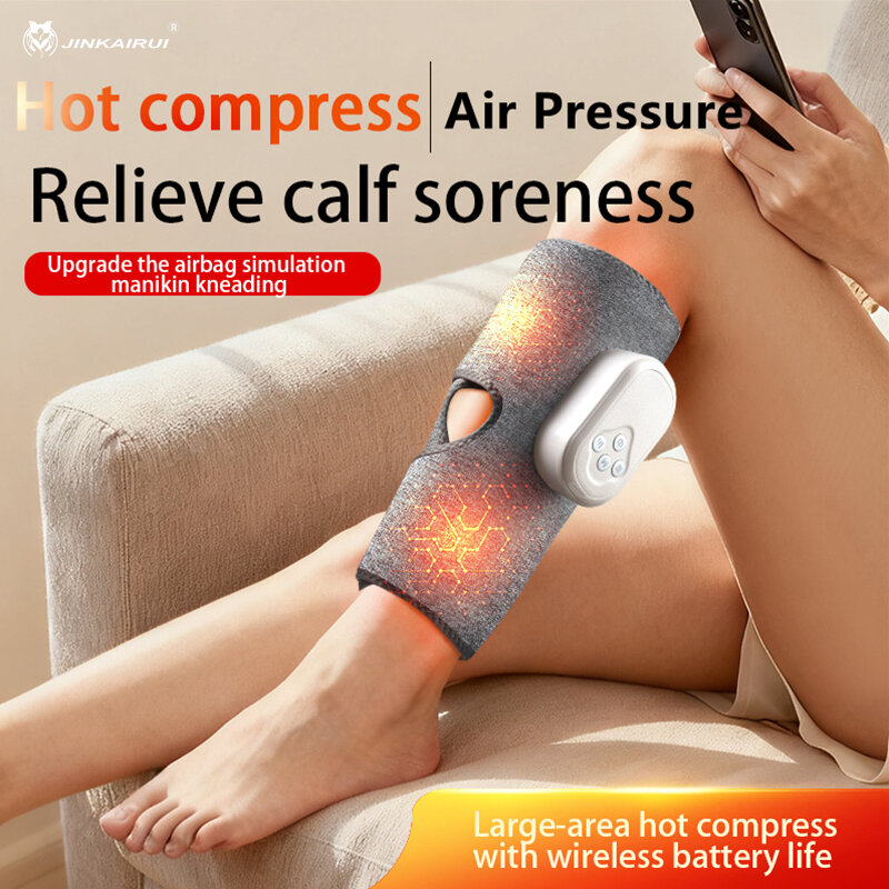 Jinkairui Wireless Leg Massager Air Compression Calf Massager with Heat Relieve Leg Swelling Pain Relief - Thương hiệu Jinkairui Giá 609,000 Đồng*Miễn phí vận chuyển