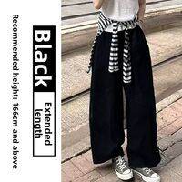 YIFANSHI | Dark Blue Linen-Cotton Wide Leg Pants