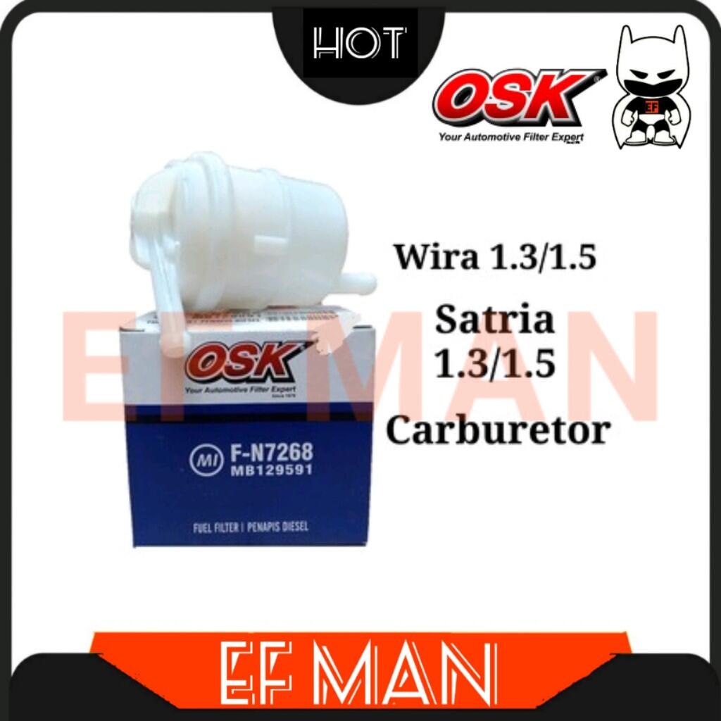 OSK FN 7268 FUEL FILTER PROTON WIRA SATRIA 1.3 1.5 CARBURETOR Lazada