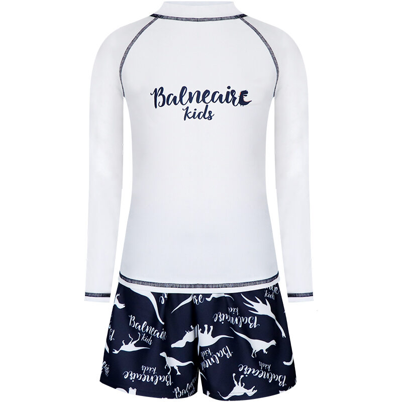 Be Balneaire Children's Split Swimsuit Long Sleeve Small Turtleneck Sun