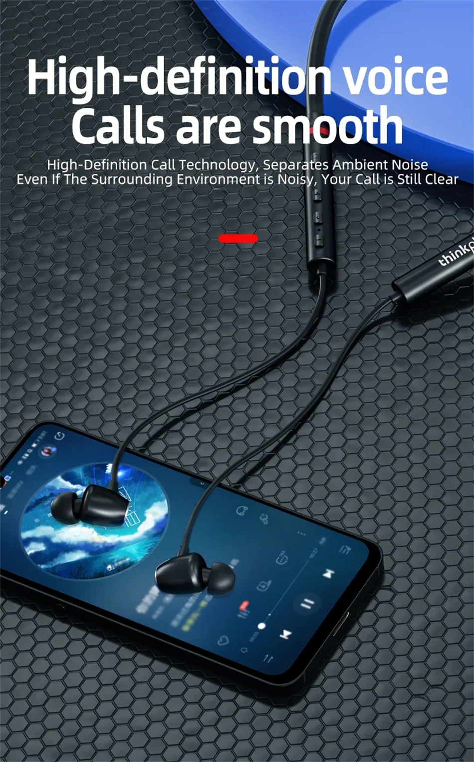 Cuffie bluetooth lenovo he05x con audio hifi e archetto_voghion.com