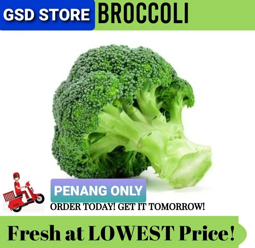 FRESH BROCCOLI (Deliver In Penang Area Only) 1pcs Rm 4
