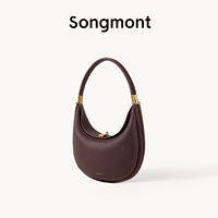 Songmont Medium Luna bag Full-Grain Cow Leather Handbags for Women Half Moon Bags