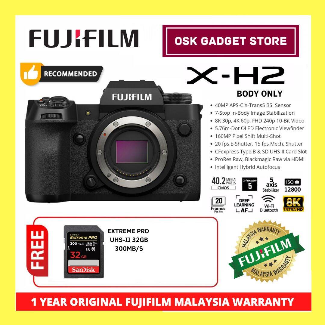 Fujifilm X H Xh Mp K P Mirrorless Camera Body Only With Kit Lens Bundle Set With