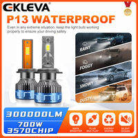 EKLEVA 2PCS Powerful LED Headlights Bulbs for Cars 700W 6000k 12v 24v 150000LM Canbus 9005 9006 9012 H1 H4 H7 H11 12V 24V