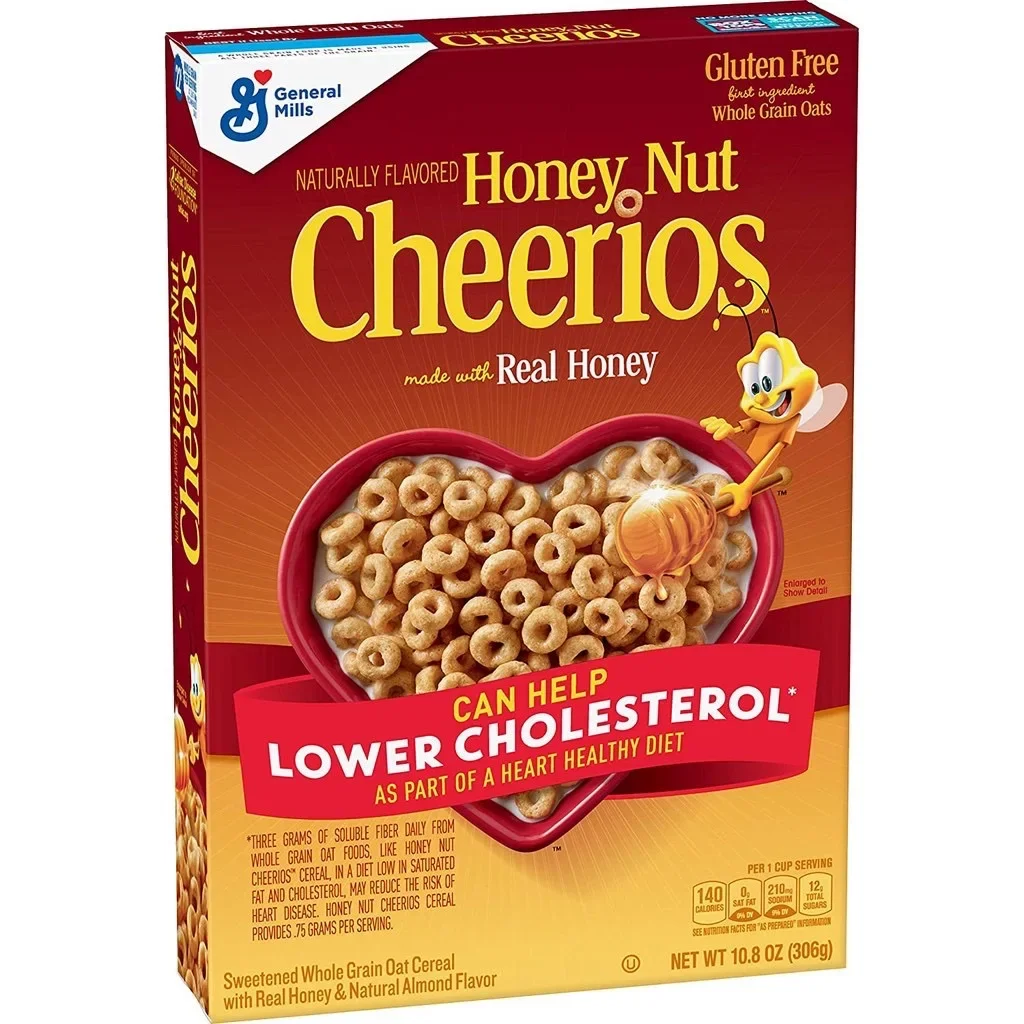 Honey Nut Cheerios, Gluten Free Cereal With Oats 306g