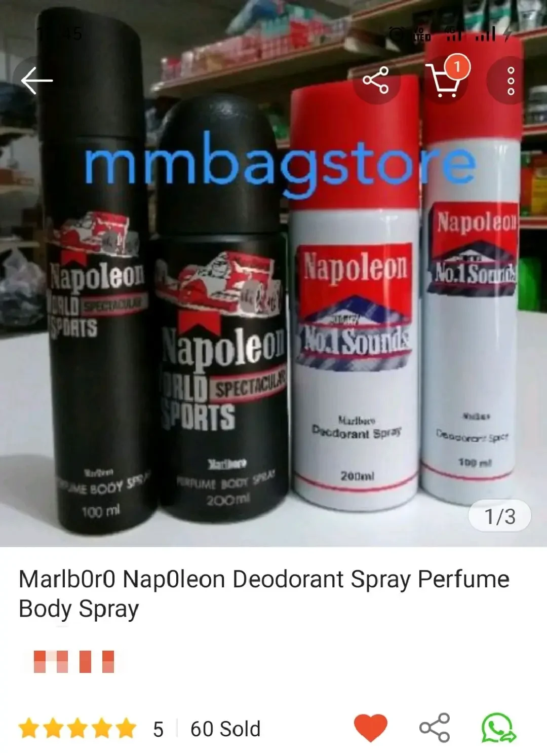 Marlbor0 Napoleon Deodorant Spray Perfume Body Spray 200ml