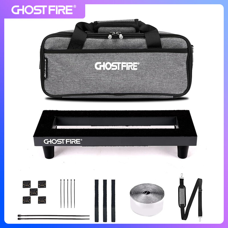 GHOSTFIRE Guitar Pedal Board Aluminum Alloy 0.8lb Super light Effect Pedalboard 13.7''x5.5'' with Carry Bag,SPL-01 ราคา 890 บาท*ส่งฟรี