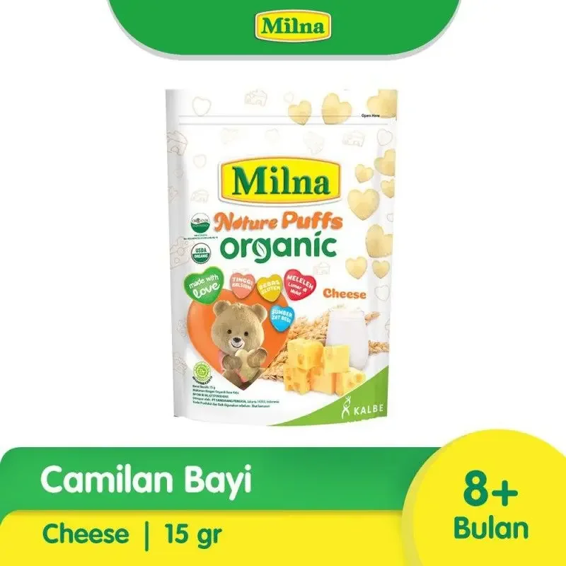 Milna Nature Puff Organic 15G Cheese