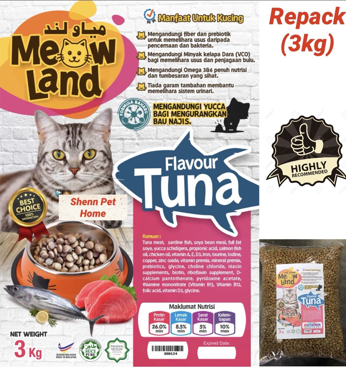 Beli makanan kucing 1kg murah Pada Harga Terendah  Lazada.com.my