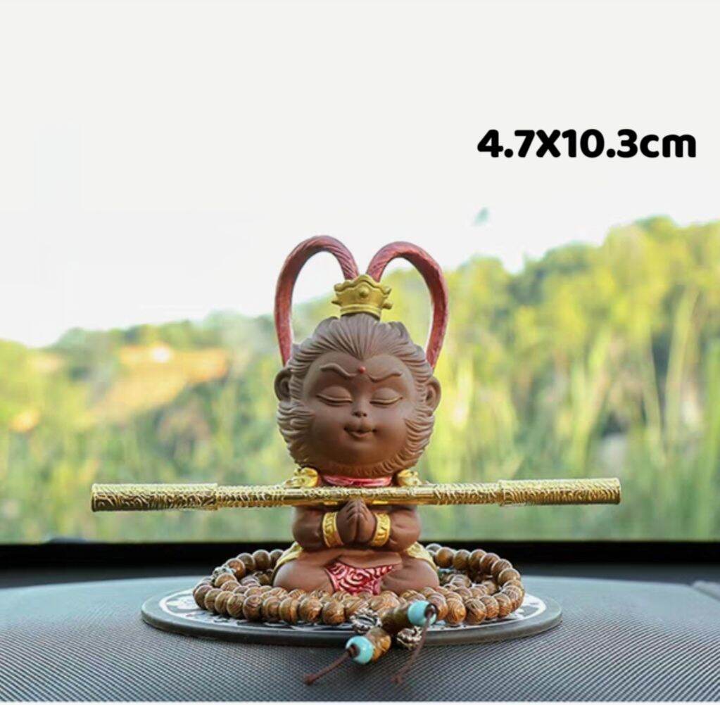 🇲🇾Car Decoration Ceramic Wukong Monkey King 齐天大圣孙悟空 斗战胜佛 美猴王陶瓷汽车摆设