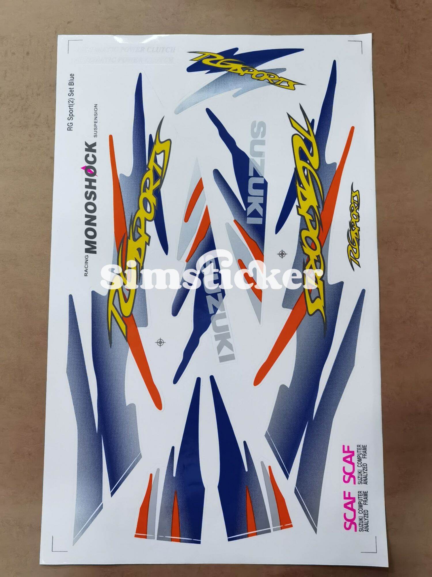 SUZUKI RG SPORTS (2) BODY STICKER | Lazada