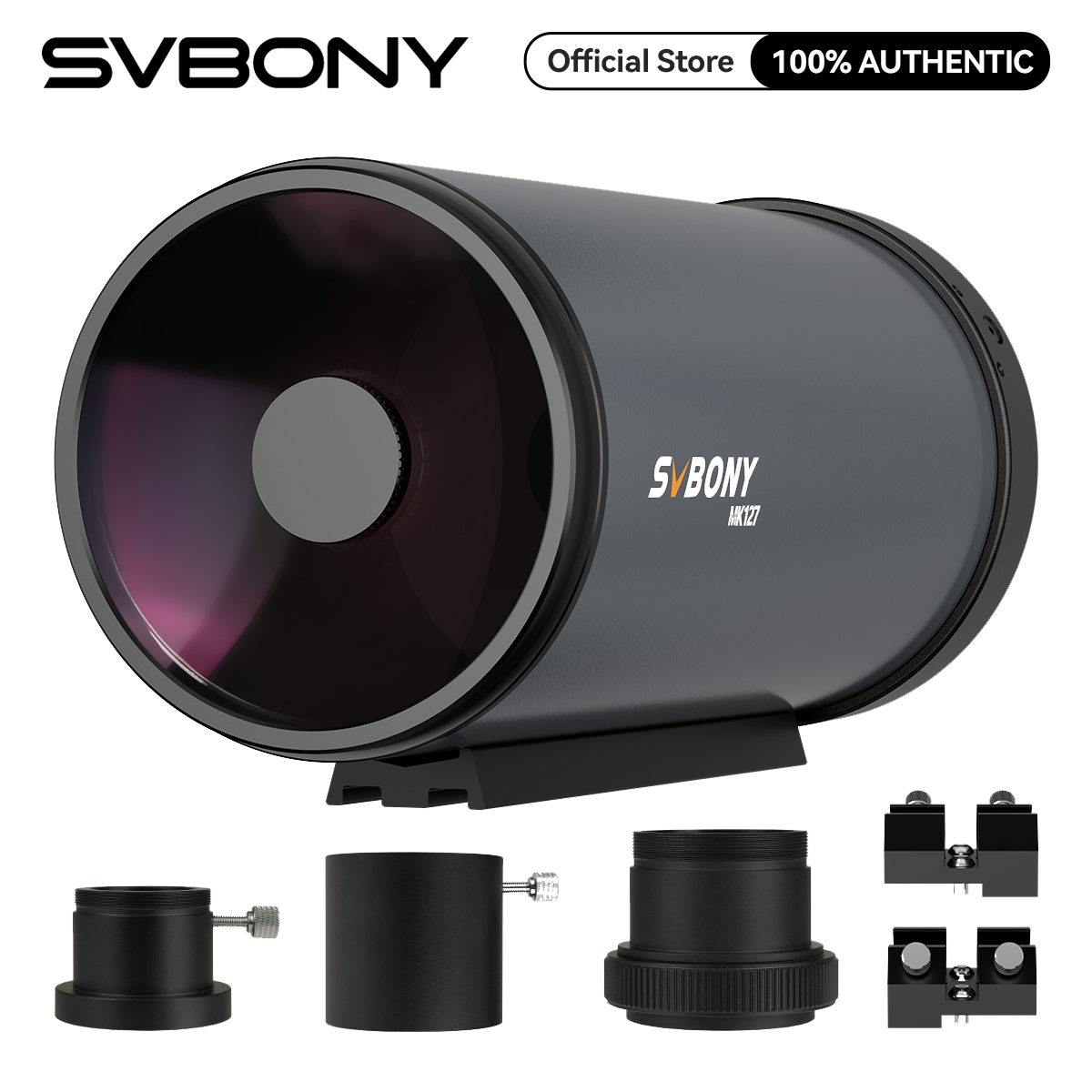 SVBONY MK127 Telescope for Adults Astronomy, 127mm Aperture f/11.8 Maksutov Cassegrain Telescope OTA, Dual-Speed Focusing Catadioptric Telescope for Planetary Visual, Nebula Star Cluster Photography ราคา 18,599 บาท*ส่งฟรี