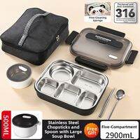 JXinJie | Large Compartmentalized Lunch Box