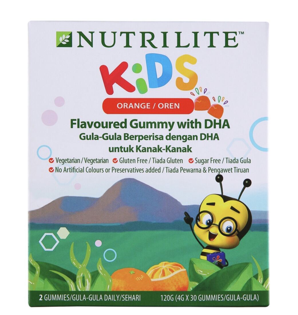 Nutrilite kids flavoured gummy with DHA 4g x 30 gummies (Ready stock