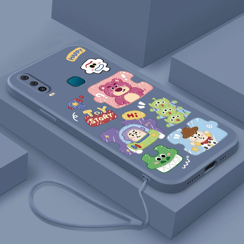 Vivo 1901 1902 1904 1906 V2254 V2206 V2207 V2203 1935 1938 Classic Cartoon Soft Case Cute Disney Lotso Silicone Rubber Cover. 