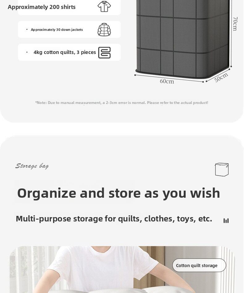 Extra Large Woven Storage Bag For Quilts And Bedroom Organisation_voghion.com
