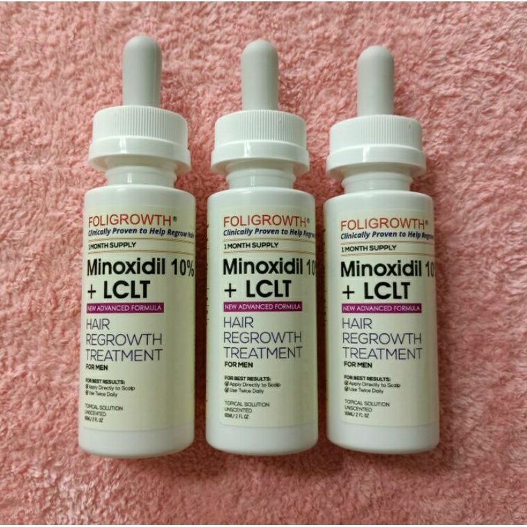 Gambar ??Foligrowth minoxidill 5%   10% + LCLT | Max strength Hair Beard growth treatment