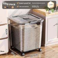 MEIZHUFU | Moisture-Proof Pest-Resistant Sealed Storage Container Rice bucket grain storage box
