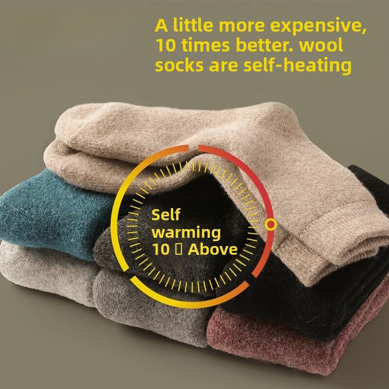 SUPIAN | Self-heating Warm Fleece Mid-calf Socks - Jenama SUPIAN Harga 100 Ringgit*Penghantaran Percuma