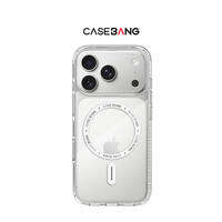 CASEBANG Surprising Shell Transparent Magnetic Absorption iPhone 17 pro Max 17 pro 16 15 pro Samsung S25 Ultra Anti-Fall Protection Case