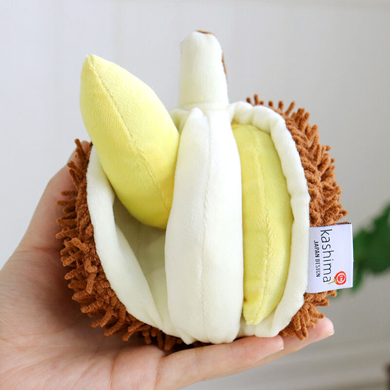 Japanese Kashima Dog Sound Hiding Food Bag Super Soft Fabric Toy Durian