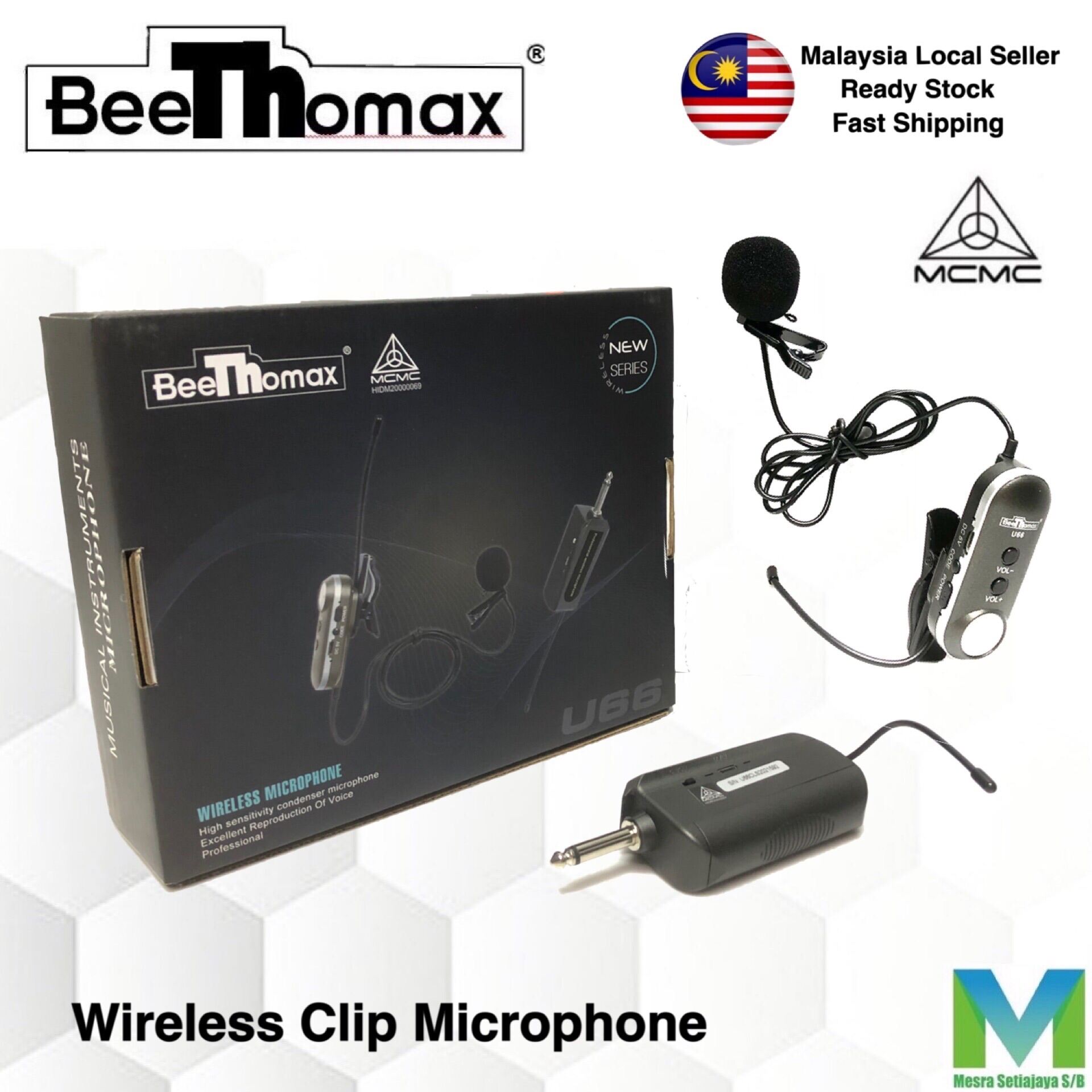 BEETHOMAX MCMC U66SCL Wireless Clip Microphone Lazada