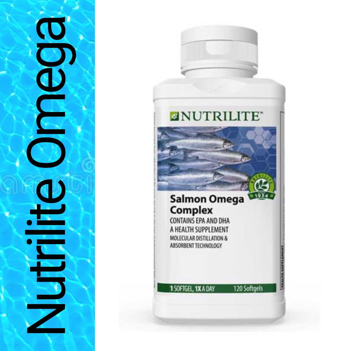 Amway NUTRILITE Salmon Omega Complex (60 Sg) 100% Amway Original ...