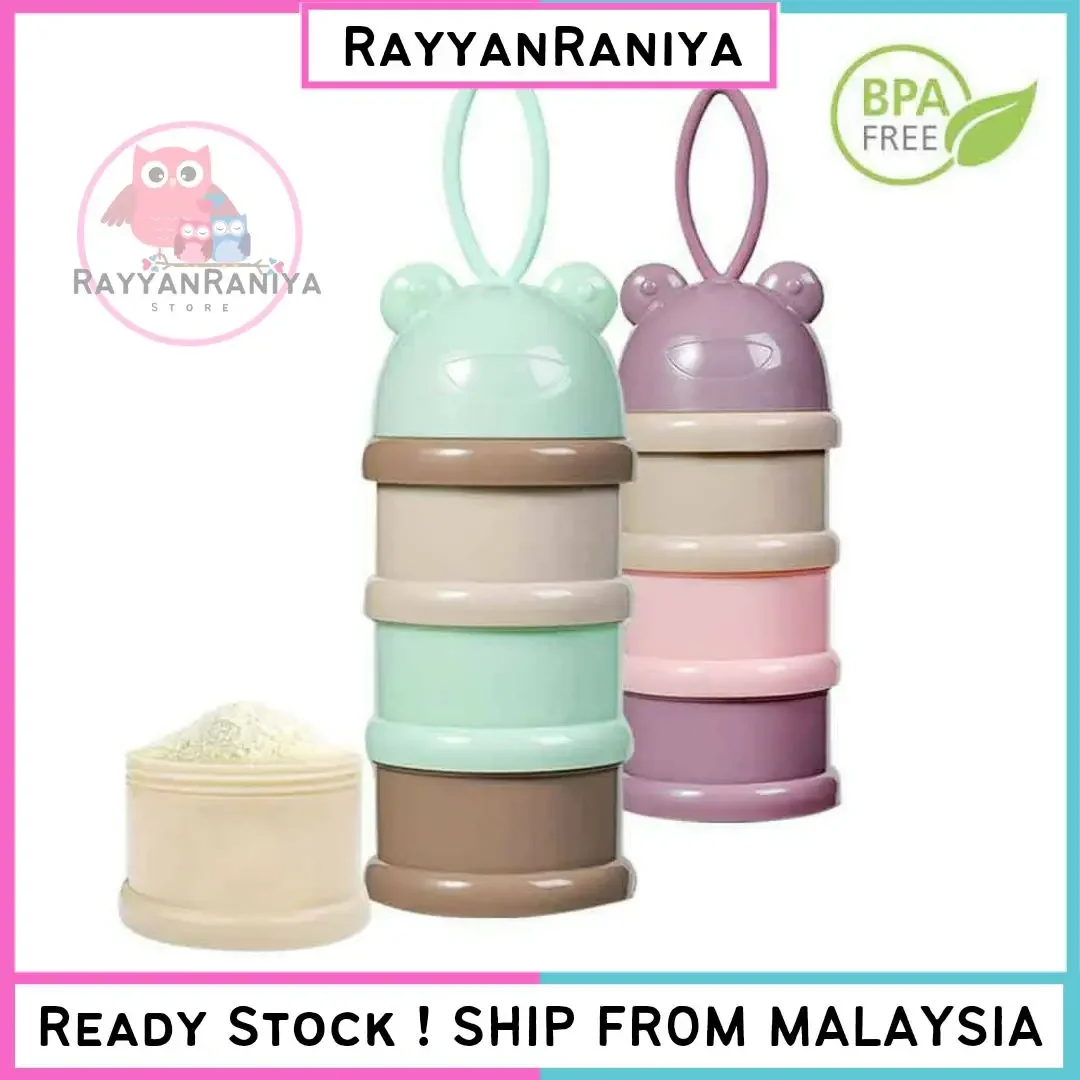 Portable 3 Layer Stackable Baby Milk Powder Container Portable