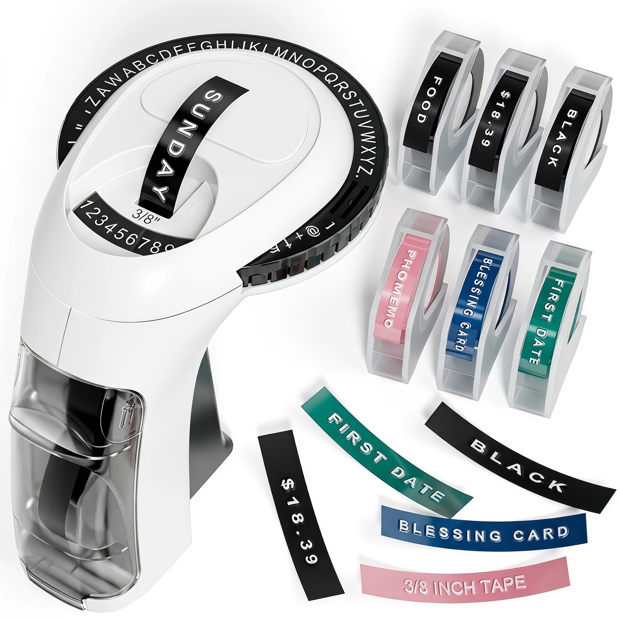 Phomemo OemegaS 3D Embossing Label Maker Portable Manual Labeling Machine DIY Self-adhesive Sticker ราคา 469 บาท*ส่งฟรี