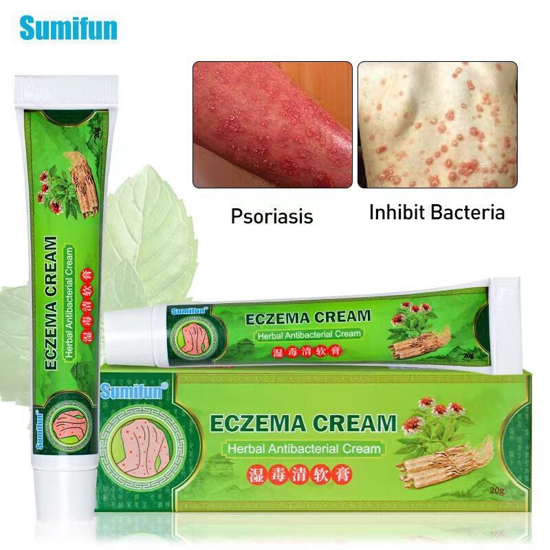 湿毒清软膏sumifun Eczema Cream Herbal Antibacterial Cream Psoriasis Itchy Skin Kudis Kurap Krim 0968