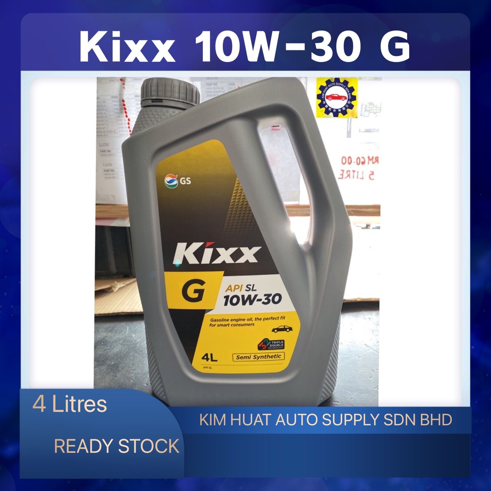 KIXX ENGINE OIL 10W30 G SEMI SYNTHETIC - 4 LITRE | Lazada