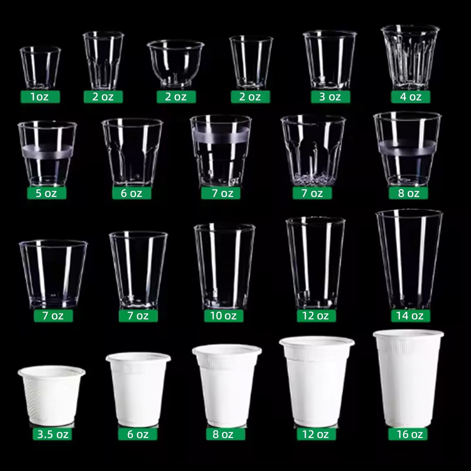 Wholesale Customized Disposable 10 OZ Frosted Airline Cup PS Transparent Hard Plastic Cup for Parties and Picnics. 