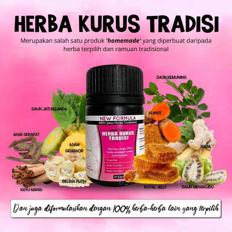 Herba Kurus Tradisi 💯 Jamu Herba Tradisional Lazada