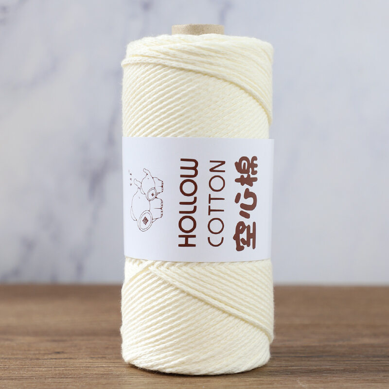 Hollow Cotton Yarn Knitting Crochet Material 2mm