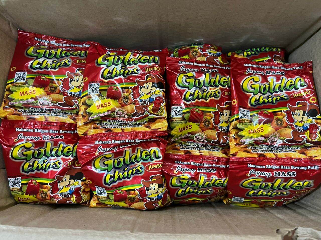 GOLDEN CHIPS JUMBO JAGUNG MASS 10 BUNGKUS 25 GRAM Lazada