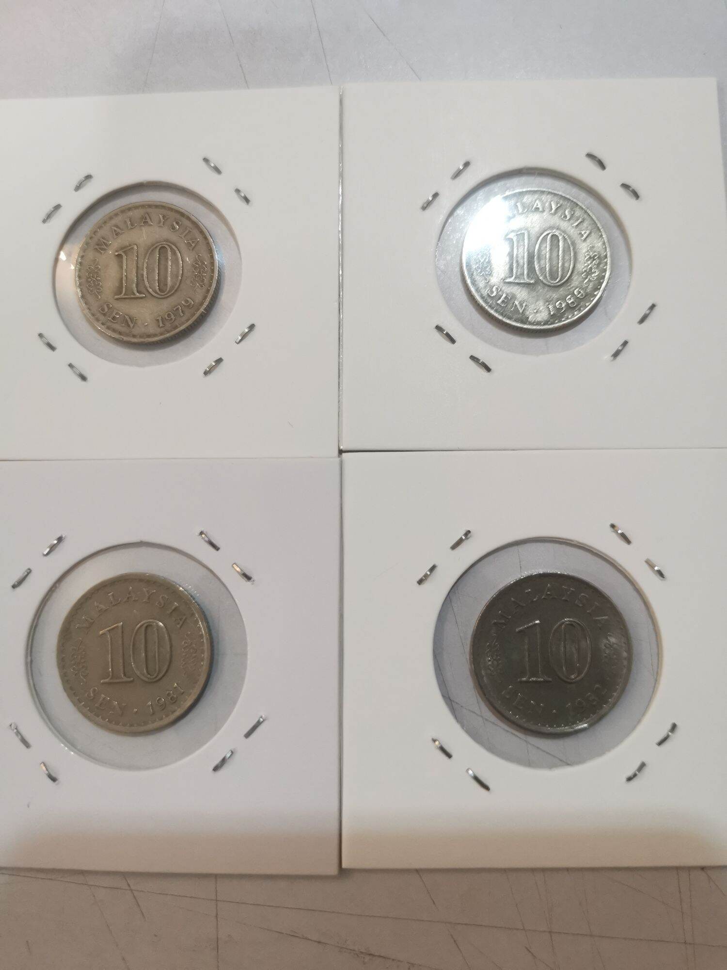 马来西亚旧硬币10sen 1967-1988 1套EF流通过了（请注意没有1971，1977，1978年的） | Lazada