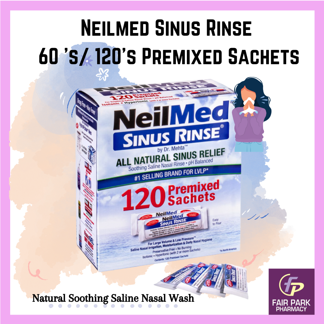 FPpharmacy Neilmed Sinus Rinse Premixed Sachets (60's / 120's) LOOSE PACKING EXP7/2026 Lazada