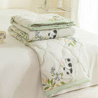 Dansunreve Washed Cotton Summer Quilt Blanket Thin Lightweight Comforter Flower/Cartoon Nap Quilt Single/Queen/King 水洗棉夏被